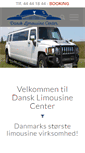 Mobile Screenshot of dansk-limousine-center.dk