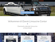 Tablet Screenshot of dansk-limousine-center.dk
